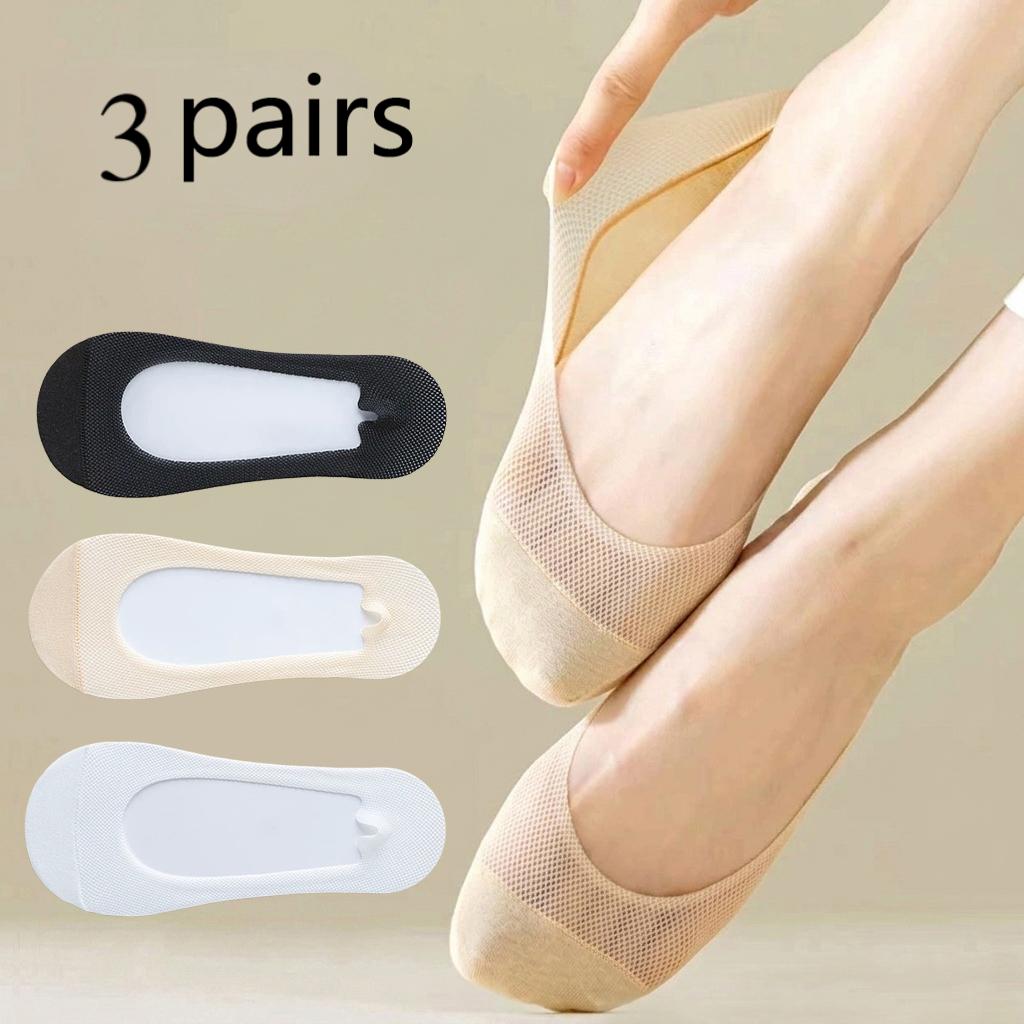 3 أزواج، جوارب نسائية غير مرئي - مراجعة Invisibility Sock Loafer وسعره