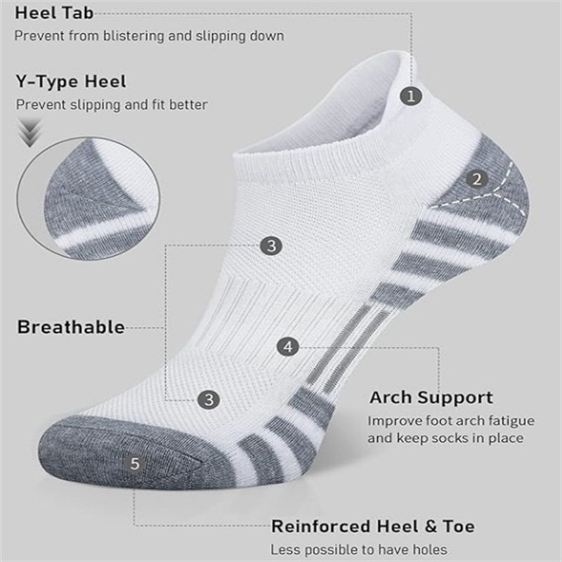 جوارب رياضية قصيرة مبطنة وقابل - مراجعة Athletic Sock Cushion وسعره