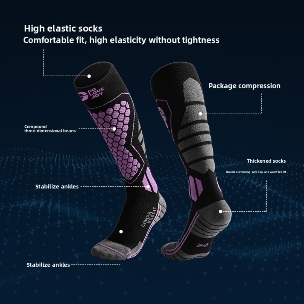 زوجان من جوارب التزلج السميكة  - مراجعة Thermal Sock Winter وسعره