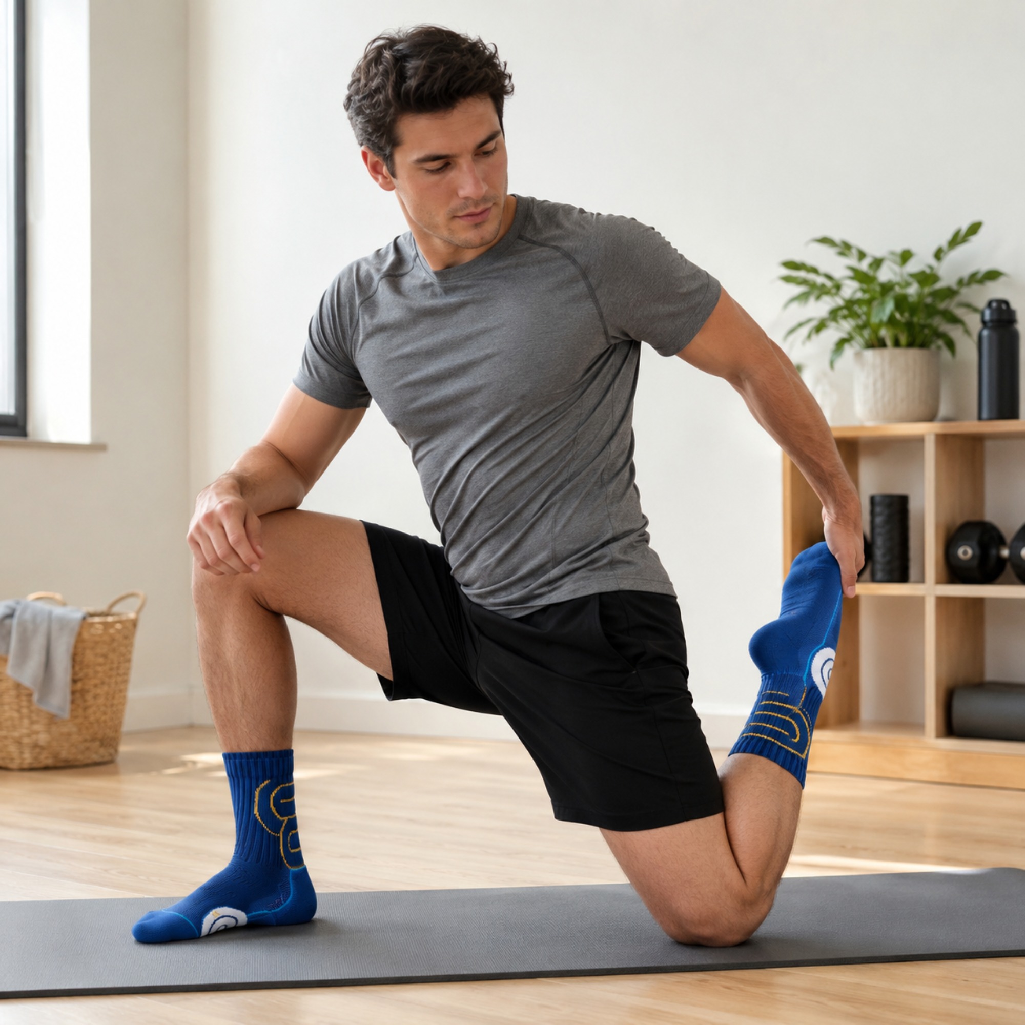 1/2 زوج من جوارب الجري للرجال  - مراجعة Athletic Sock Cushion وسعره