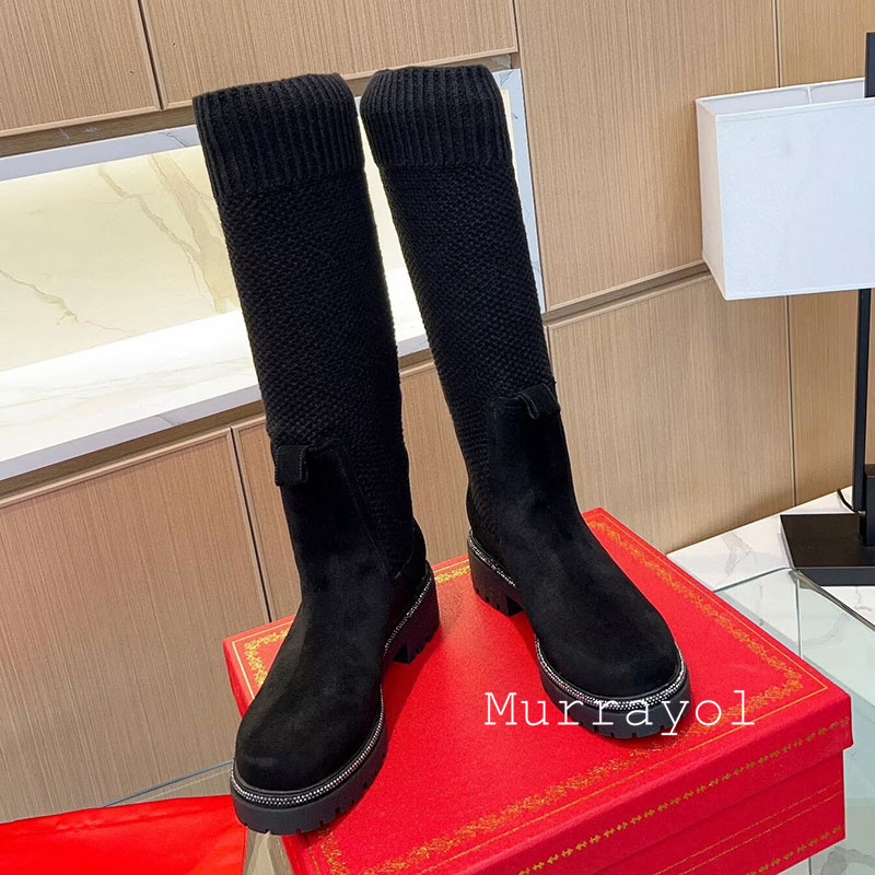 حذاء برقبة للركبة الخريف الشتا - مراجعة Knee High Sock Women وسعره