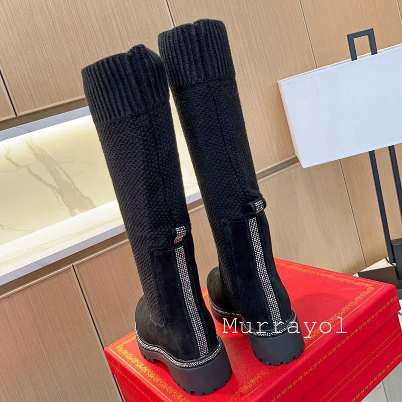 حذاء برقبة للركبة الخريف الشتا - مراجعة Knee High Sock Women وسعره