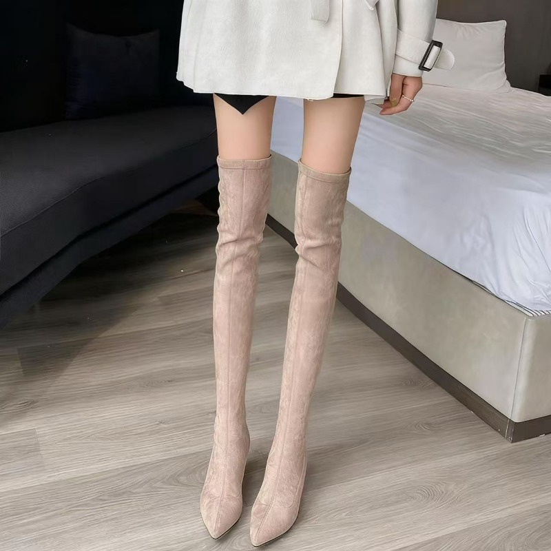 أحذية نسائية مثيرة بمقدمة مدبب - مراجعة Knee High Sock Women وسعره